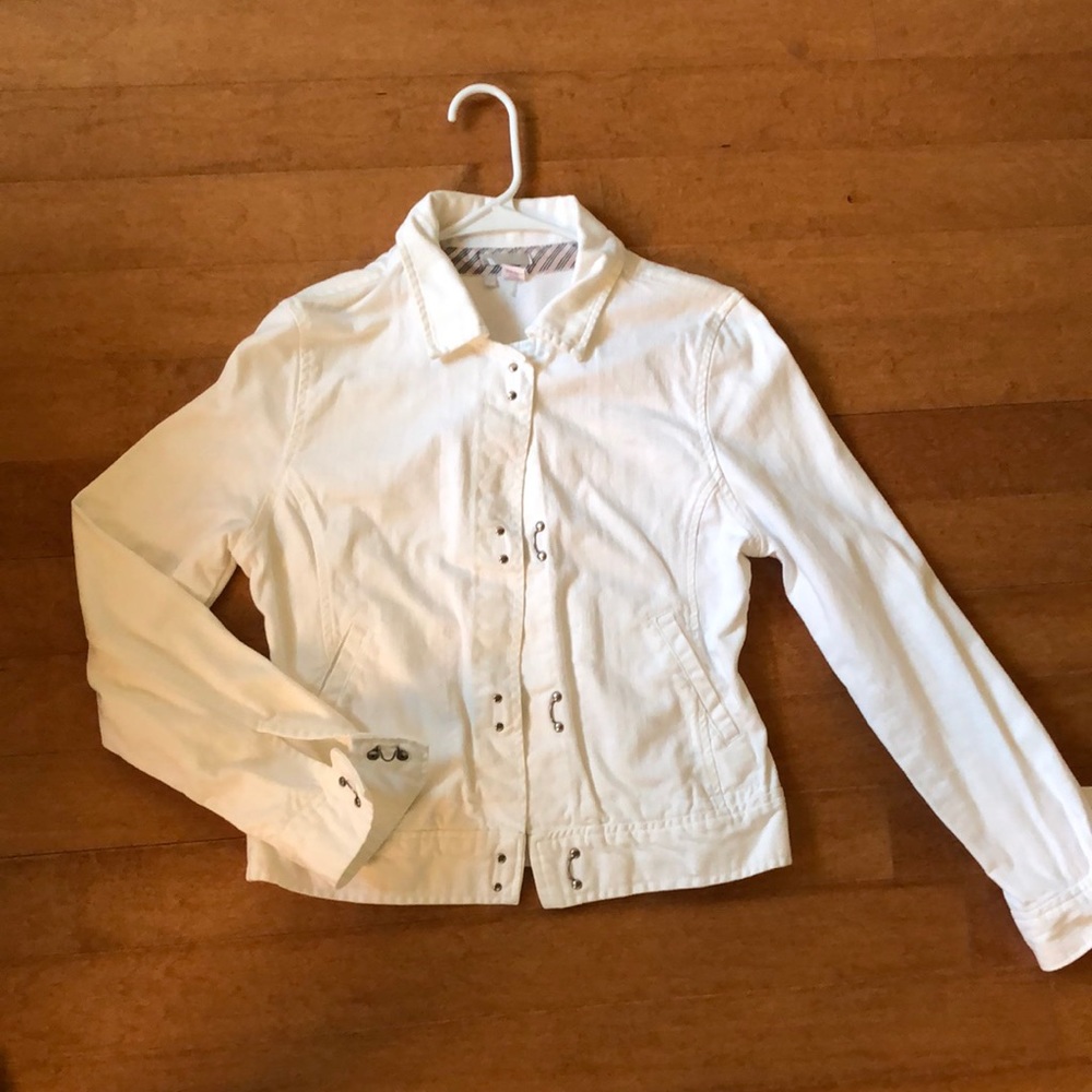 White jean jacket